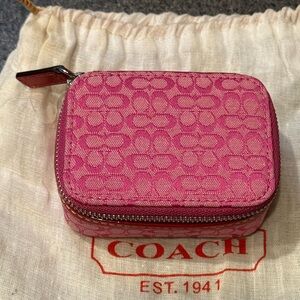 Coach Pink Mini Pill Box